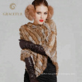 Complete production line real fashion rabbit fur shawl